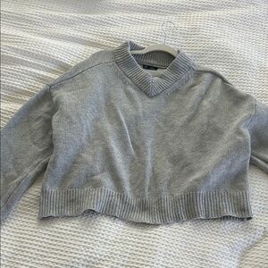 GAP Gray V-Neck Sweater